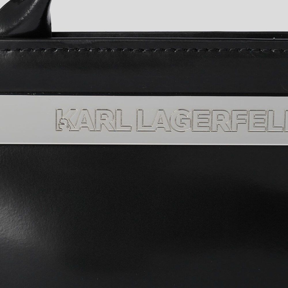 Black Women's Karl Lagerfeld K/Kross Archive Recycled Leather Small Handbags | AE817BFUW