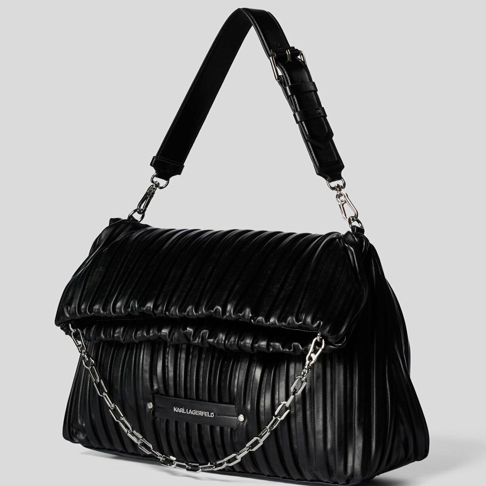 Black Women's Karl Lagerfeld K/Kushion Folded Tote Bags | AE031QAMI