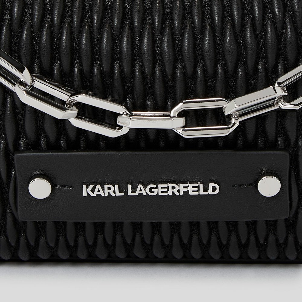 Black Women's Karl Lagerfeld K/Kushion Quilted Baguette Bag | AE864HAPG