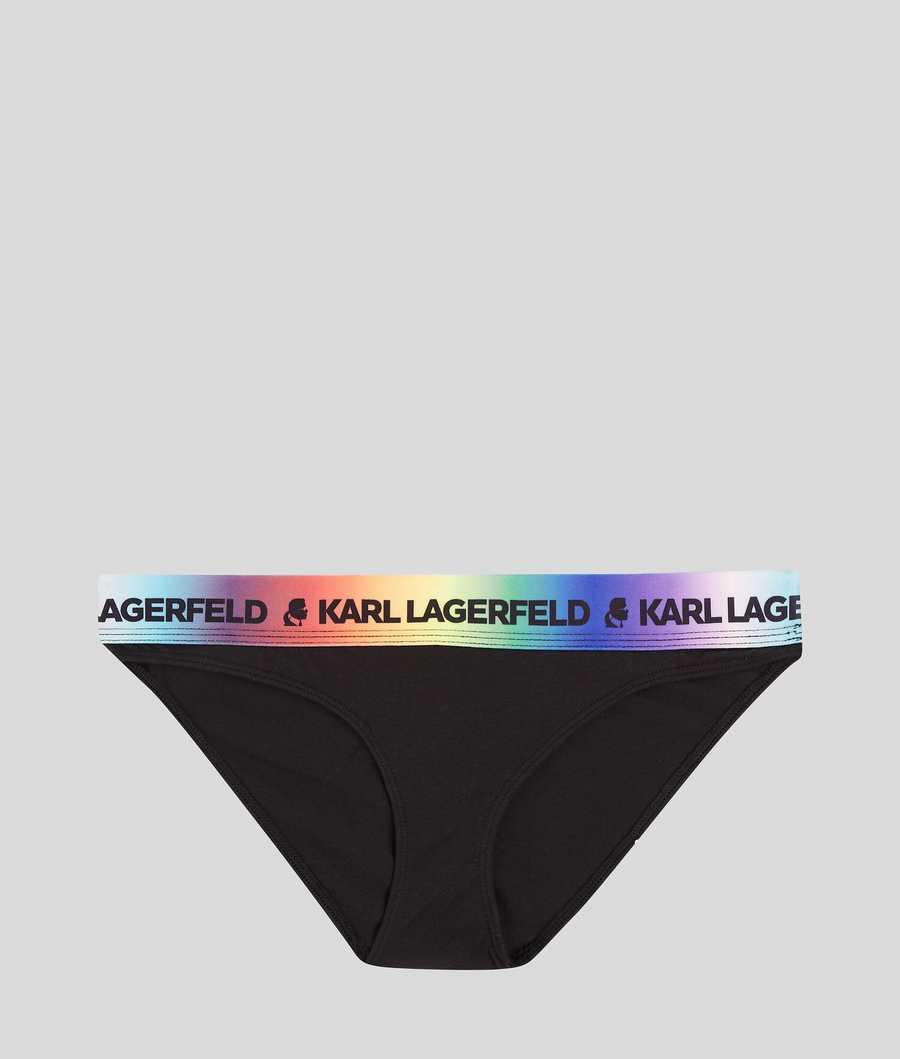 Black Women\'s Karl Lagerfeld K/Love Logo Briefs Underwear | AE725HINJ