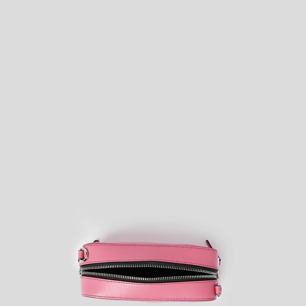 Black Women's Karl Lagerfeld K/Punched Logo Camera Bag | AE521EOTX