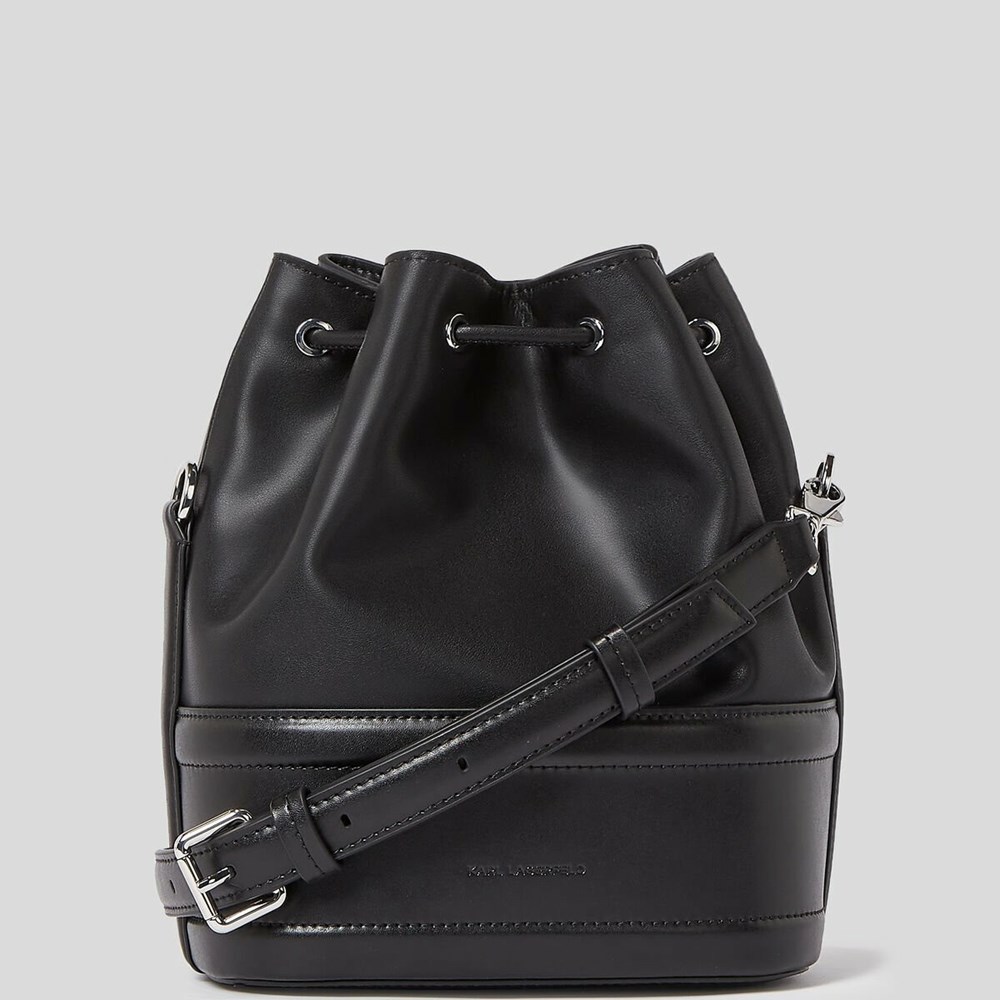 Black Women's Karl Lagerfeld K/Saddle Bucket Bag | AE950HJNX