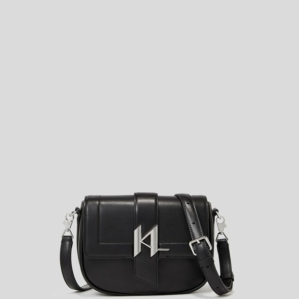 Black Women's Karl Lagerfeld K/Saddle Shoulder Bags | AE293VNQO