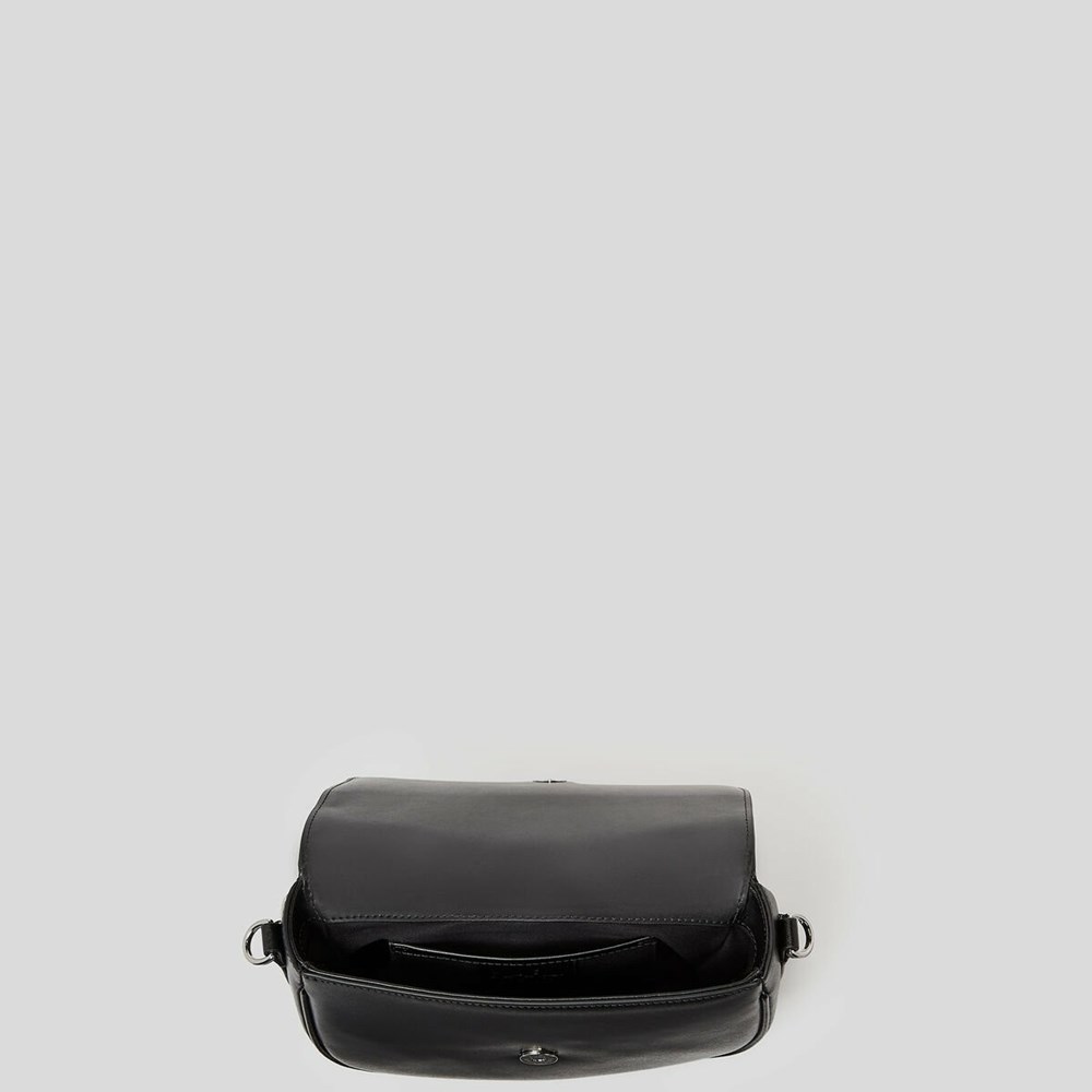 Black Women's Karl Lagerfeld K/Saddle Shoulder Bags | AE293VNQO