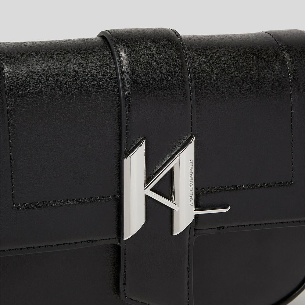 Black Women's Karl Lagerfeld K/Saddle Shoulder Bags | AE293VNQO