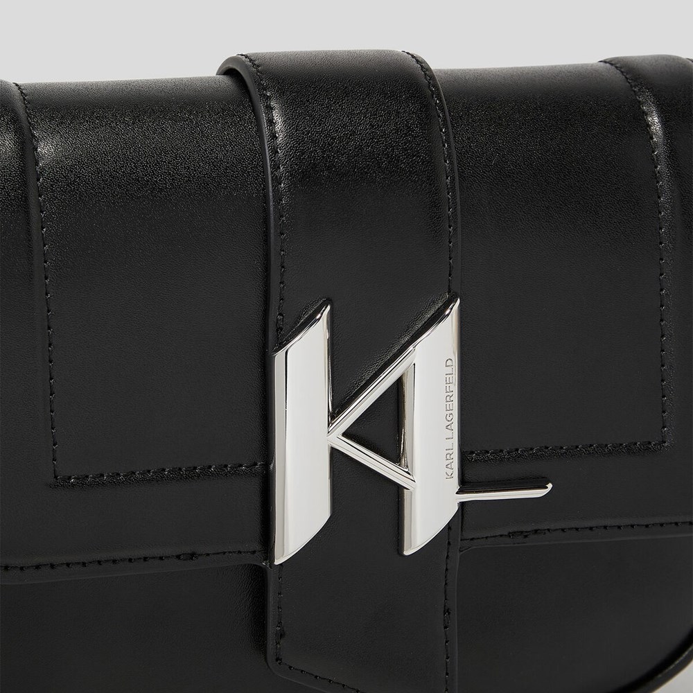 Black Women's Karl Lagerfeld K/Saddle Small Shoulder Bags | AE910VQHN