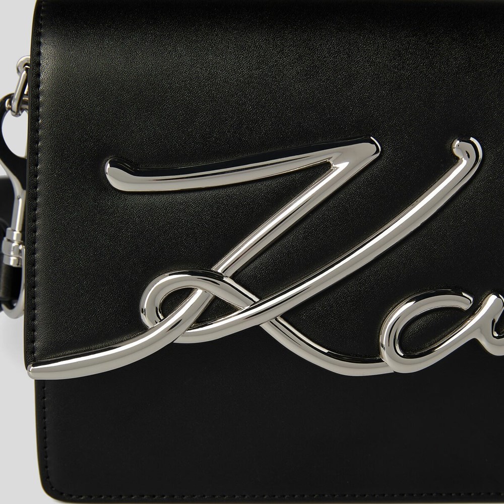 Black Women's Karl Lagerfeld K/Signature Shoulder Bags | AE641UYGL