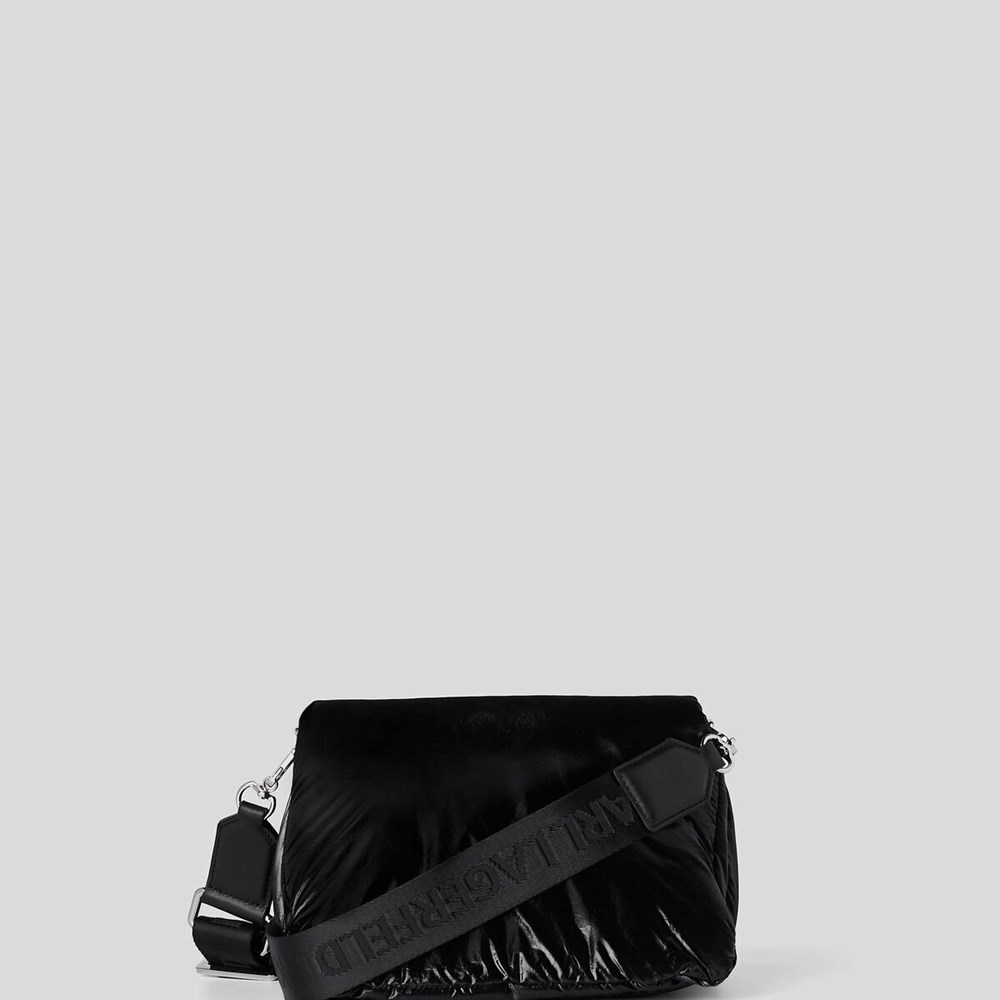 Black Women's Karl Lagerfeld K/Signature Soft Shoulder Bags | AE801WTKE