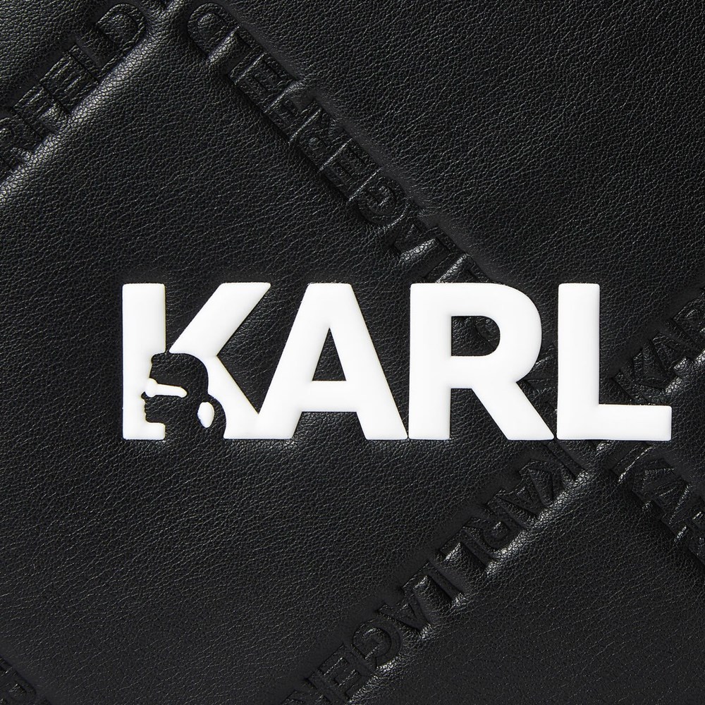 Black Women's Karl Lagerfeld K/Skuare Embossed Tote Bags | AE037ZJWG