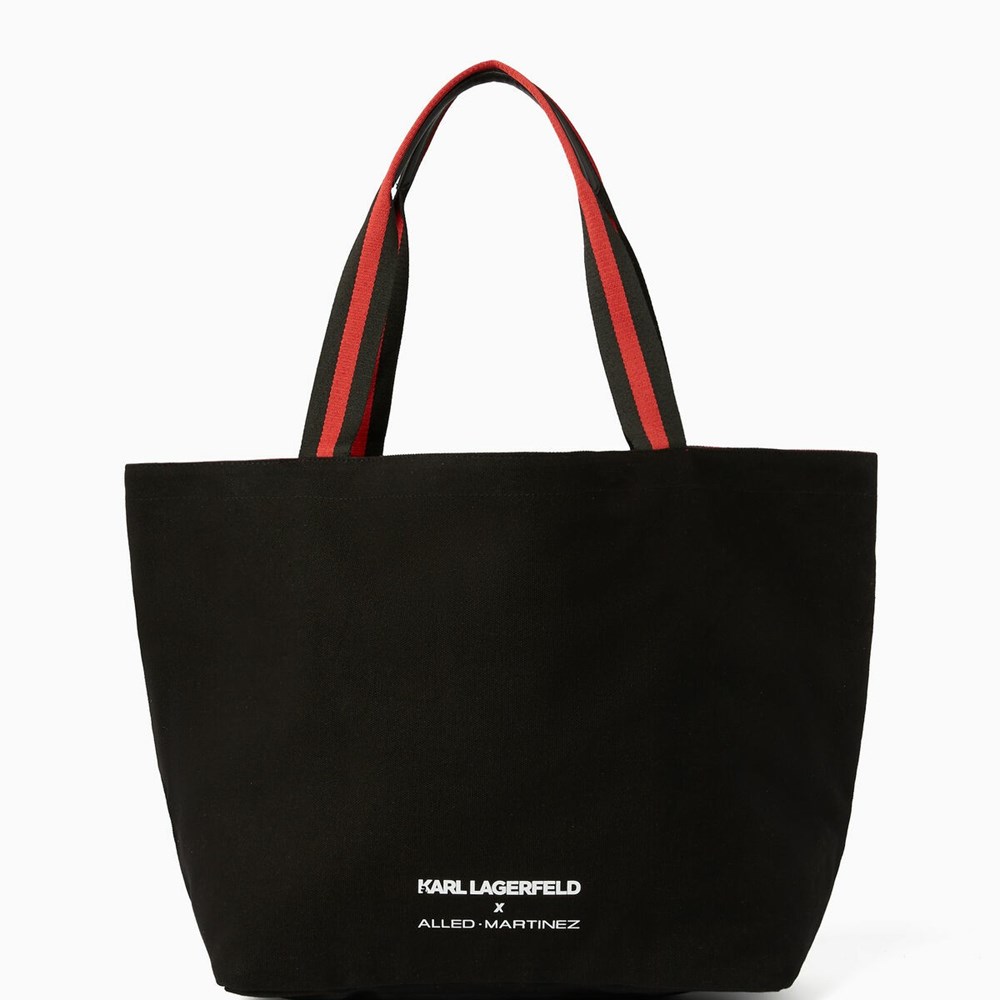 Black Women's Karl Lagerfeld Karl Lagerfeld X Alled-martinez Team Karl Tote Bags | AE643PBES