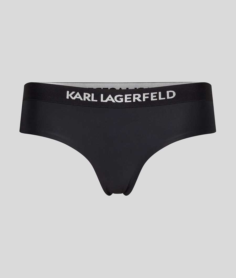 Black Women\'s Karl Lagerfeld Karl Logo Hipster Beachwear | AE960ZIFA