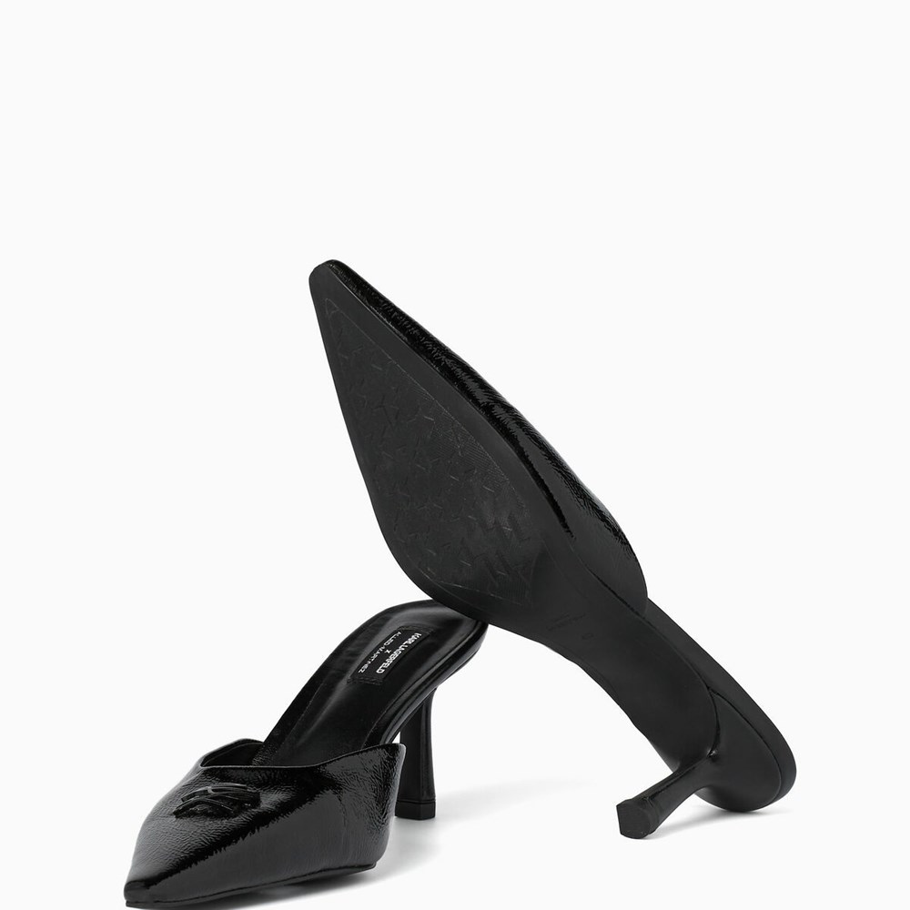 Black Women's Karl Lagerfeld Kl X Am Lace Mules High Heels | AE549SERN