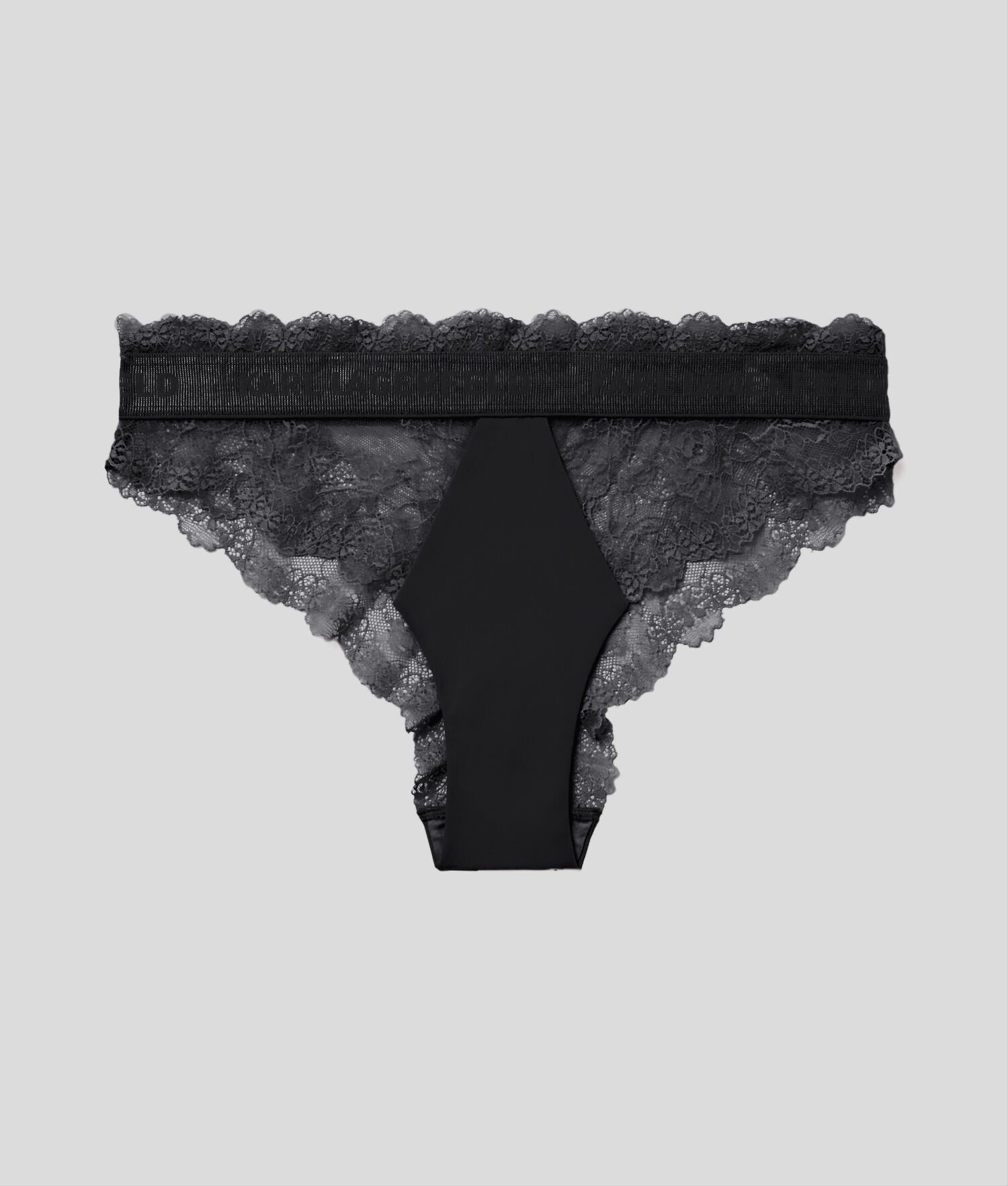 Black Women\'s Karl Lagerfeld Lace Bikini Briefs Underwear | AE240TWZL