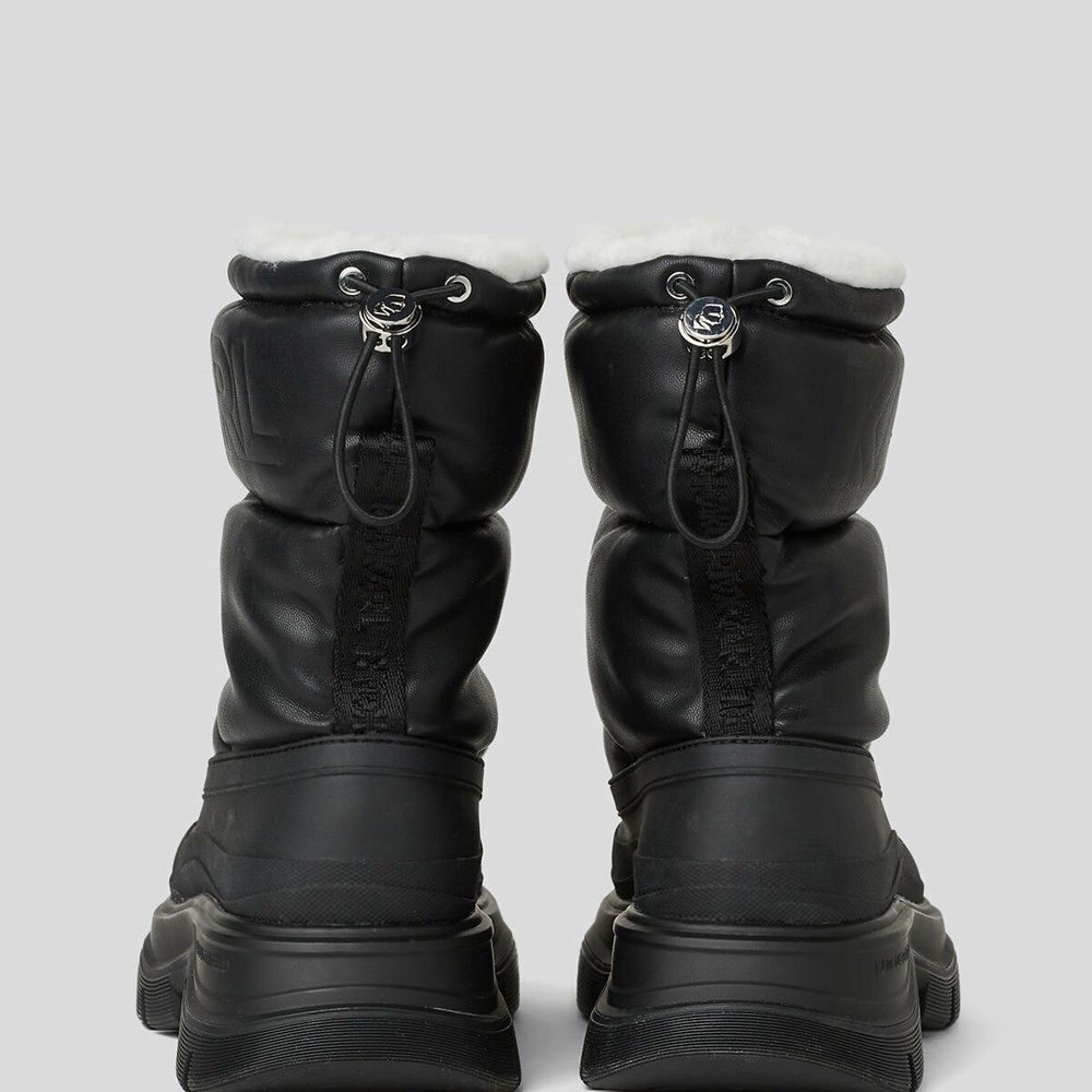 Black Women's Karl Lagerfeld Luna Puffa Pull-on Boots | AE067UQDY