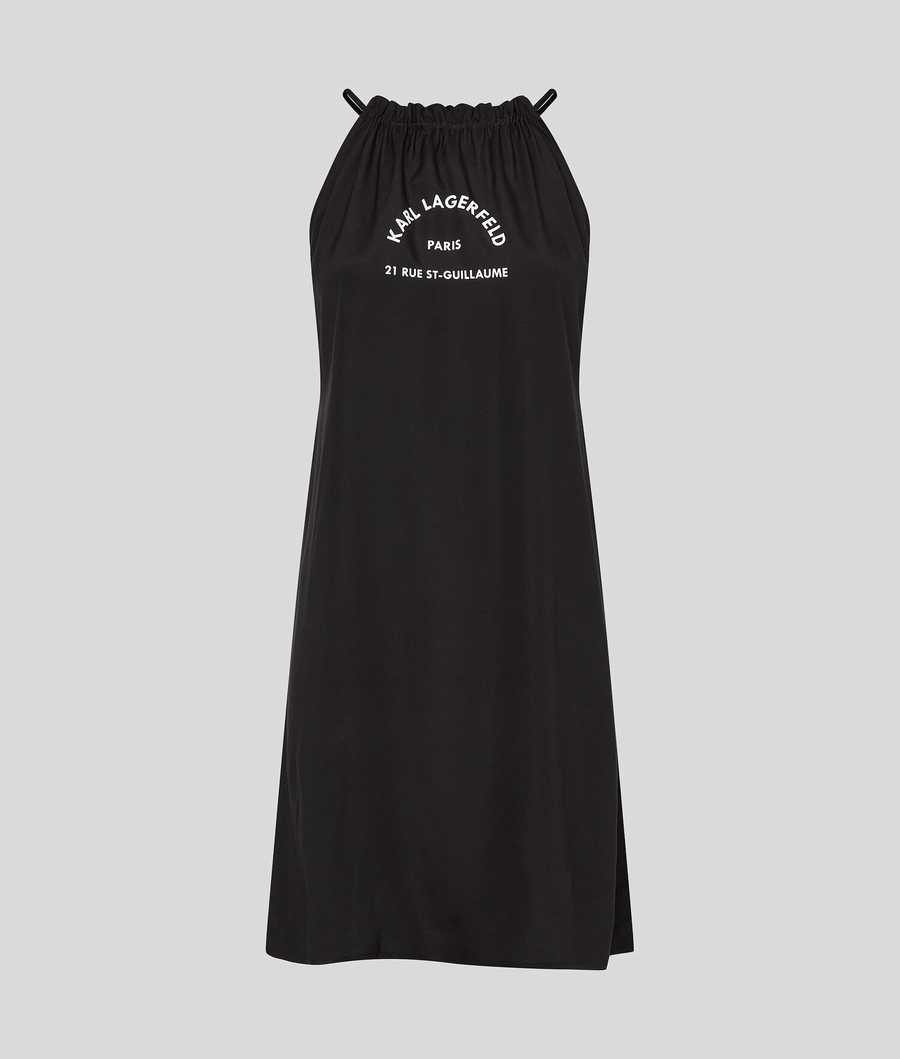 Black Women's Karl Lagerfeld Rue St-guillaume Beach Dress Beachwear | AE109FGHT