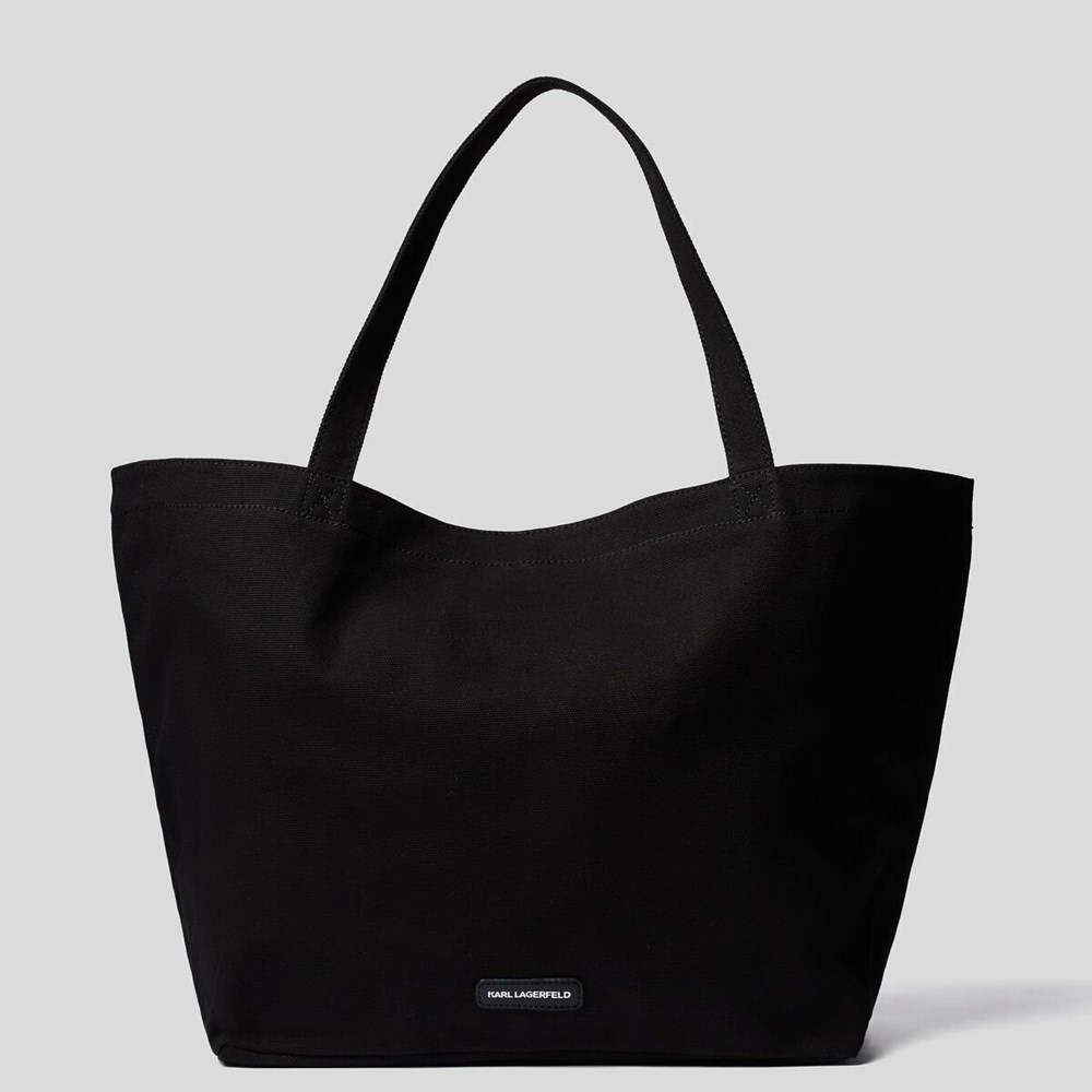 Black Women's Karl Lagerfeld Rue St-guillaume Tote Bags | AE719DJFZ