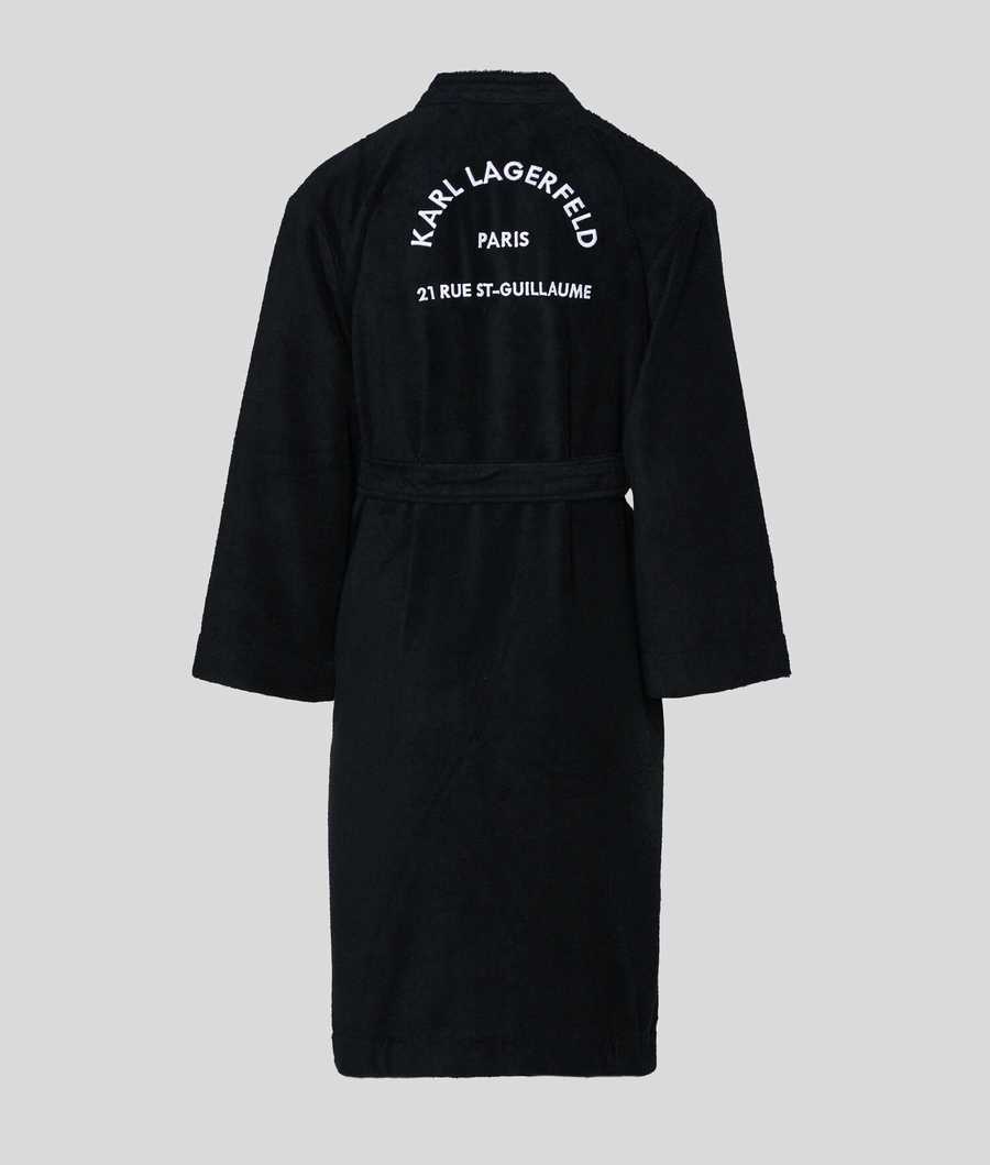 Black Women's Karl Lagerfeld Rue St-guillaume Bathrobe Loungewear | AE832RCUB