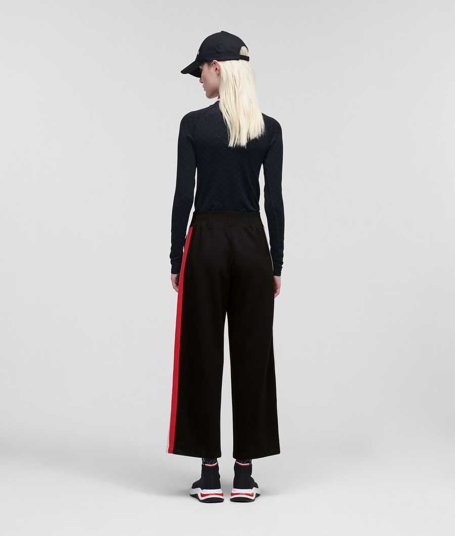 Black Women's Karl Lagerfeld Rue St-guillaume Culottes Pants | AE924UPYQ