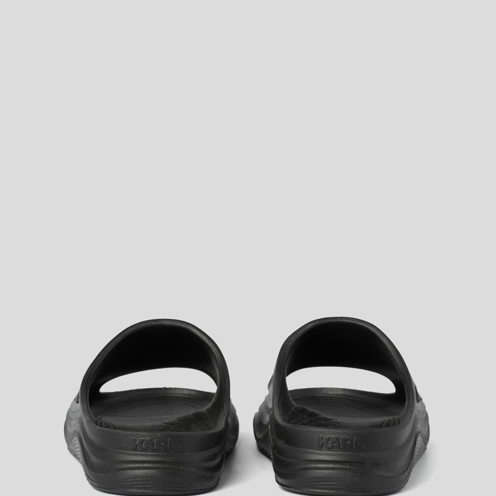 Black Women's Karl Lagerfeld Skoona K/Ikonic Slides Sandals & Flats | AE162FCSE