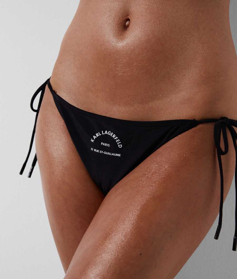 Black Women\'s Karl Lagerfeld String Beachwear | AE832QZAO