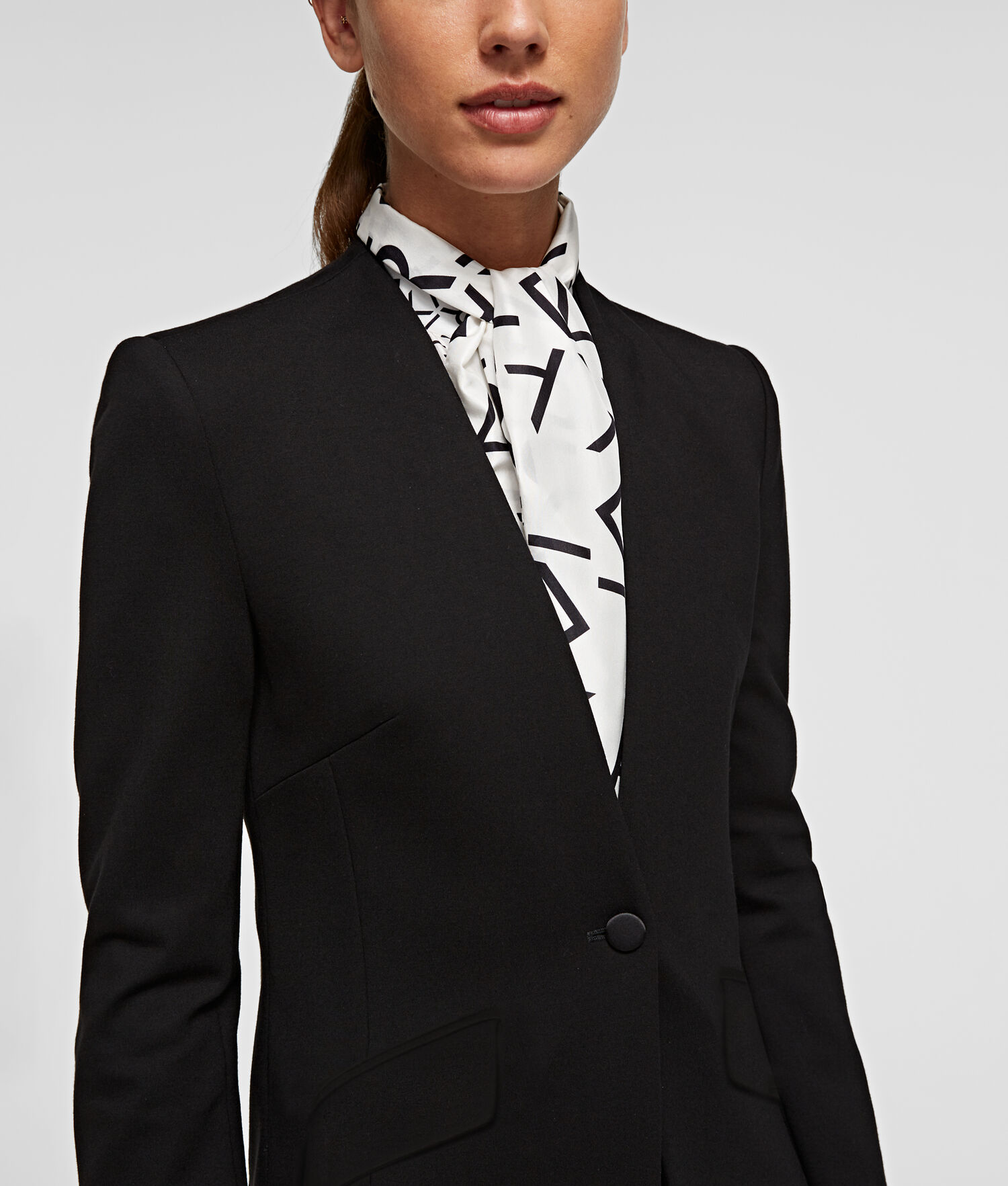 Black Women's Karl Lagerfeld Summer Punto Jackets | AE178KLRB