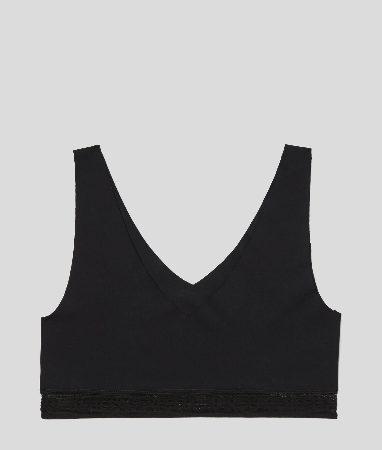 Black Women's Karl Lagerfeld Ultra-light Karl Logo Bralette Underwear | AE791WFAB