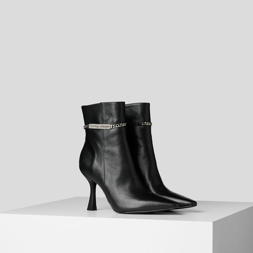 Black Women's Karl Lagerfeld Verona Ankle Boots | AE918XKSA