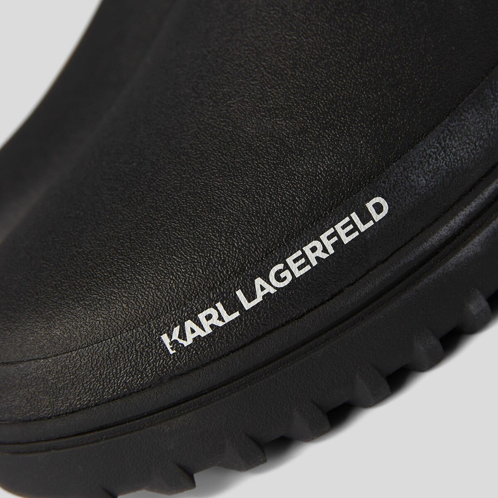 Black Women's Karl Lagerfeld Vostok Ankle Sock Boots | AE043YDPU