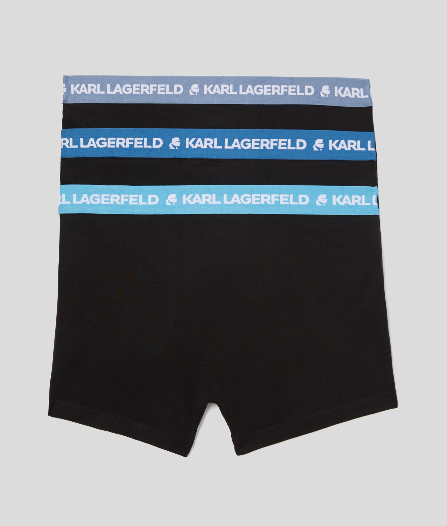 Blue Men\'s Karl Lagerfeld Karl Logo Trunks - 3 Pack Underwear | AE675VMBH