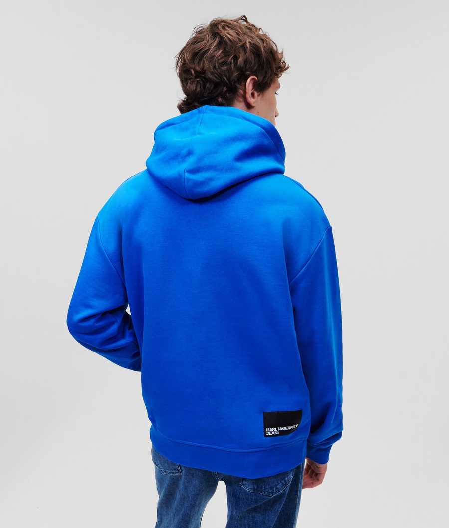 Blue Men's Karl Lagerfeld Klj Logo Sweatshirts | AE913UAOR