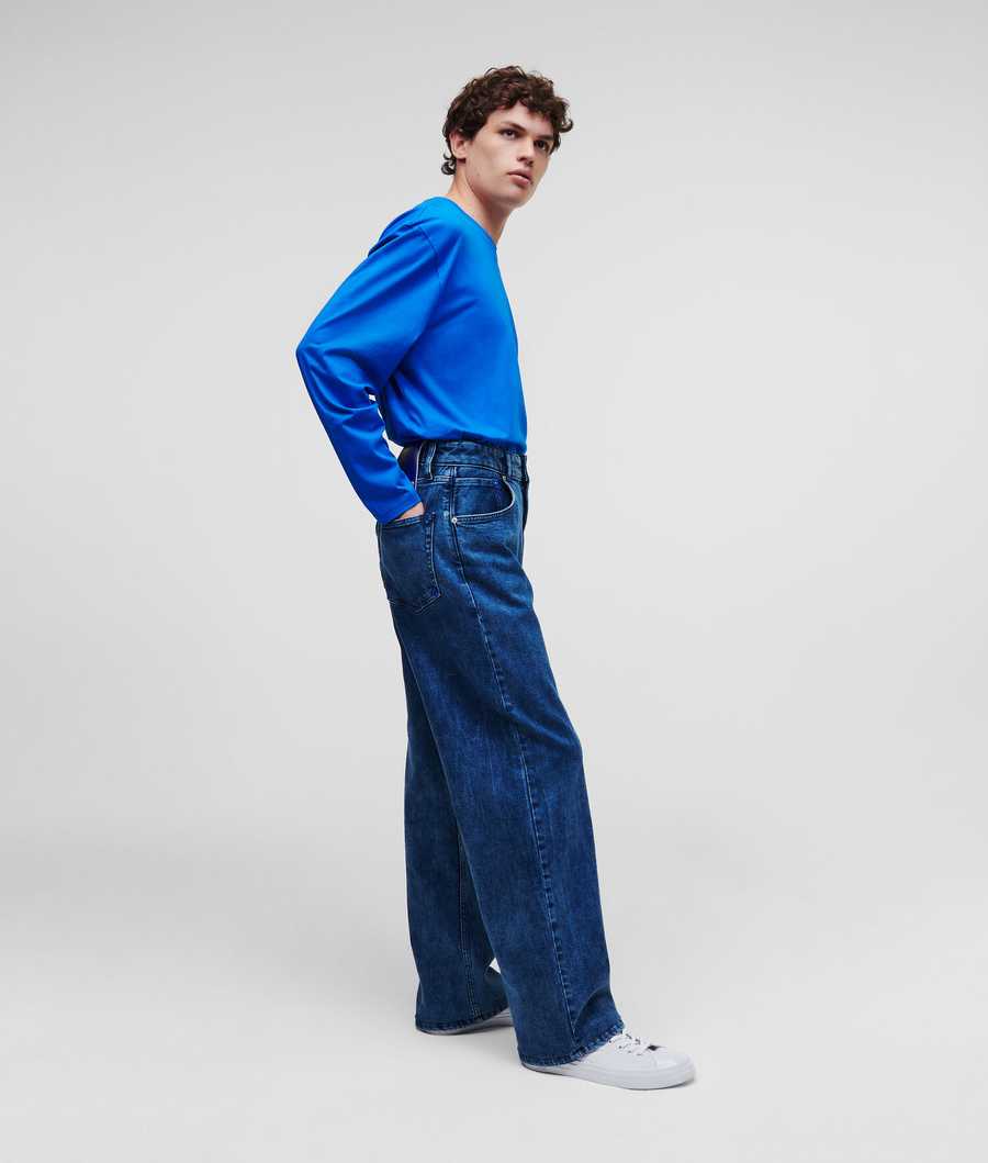 Blue Men's Karl Lagerfeld Klj Relaxed Jeans | AE048JSXY