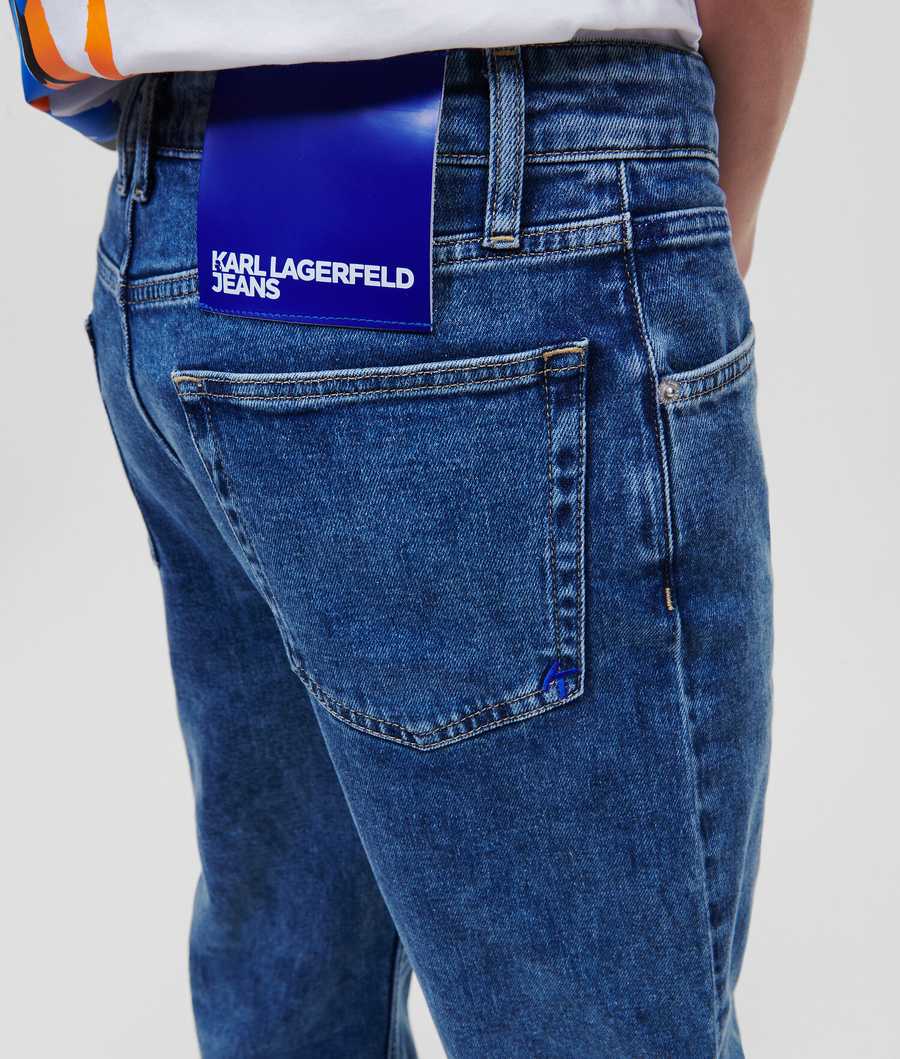 Blue Men's Karl Lagerfeld Klj Straight Jeans | AE891KWMH