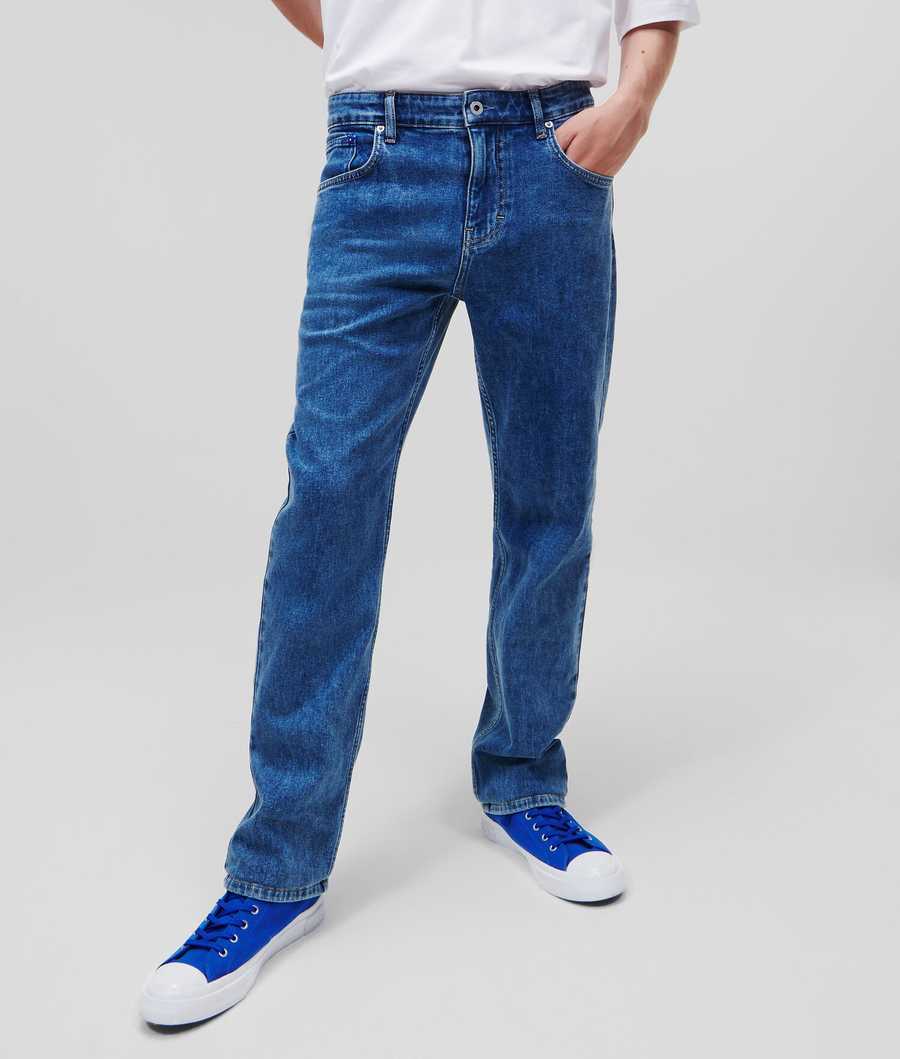 Blue Men\'s Karl Lagerfeld Klj Straight Jeans | AE891KWMH