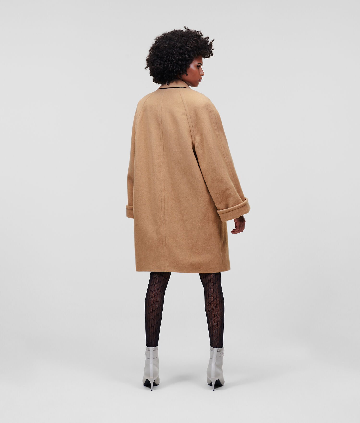 Brown Women's Karl Lagerfeld Wool-blend Coats | AE308ESTR