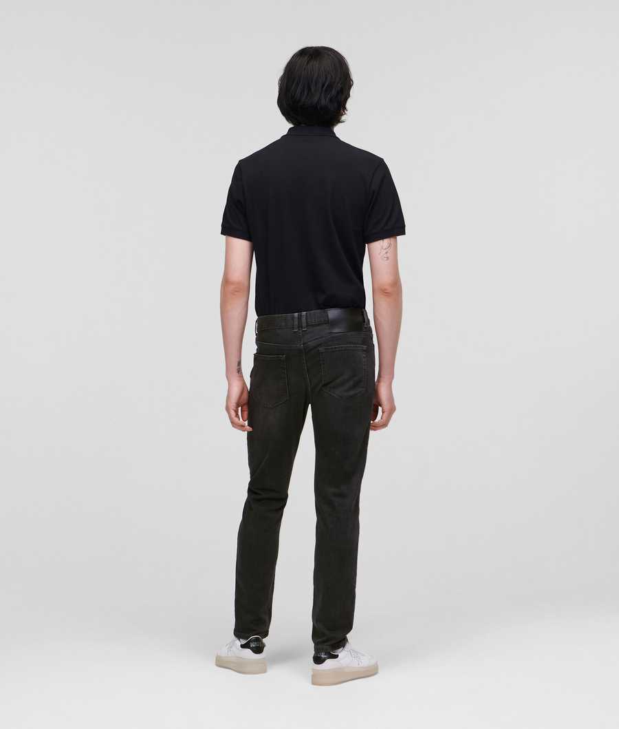 Dark Men's Karl Lagerfeld Ikonik Slim-fit Jeans | AE419FGZN