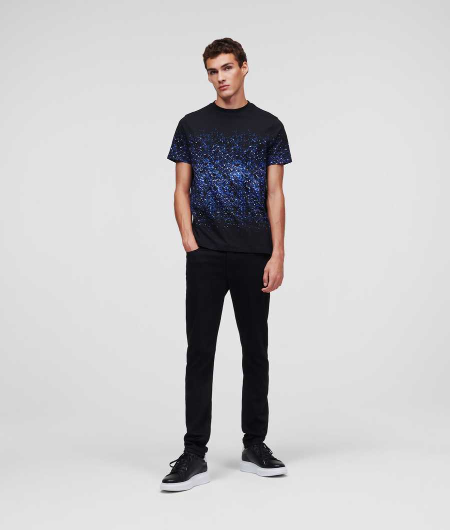 Flower Men's Karl Lagerfeld Karl Galactic T-Shirts | AE504HUOV