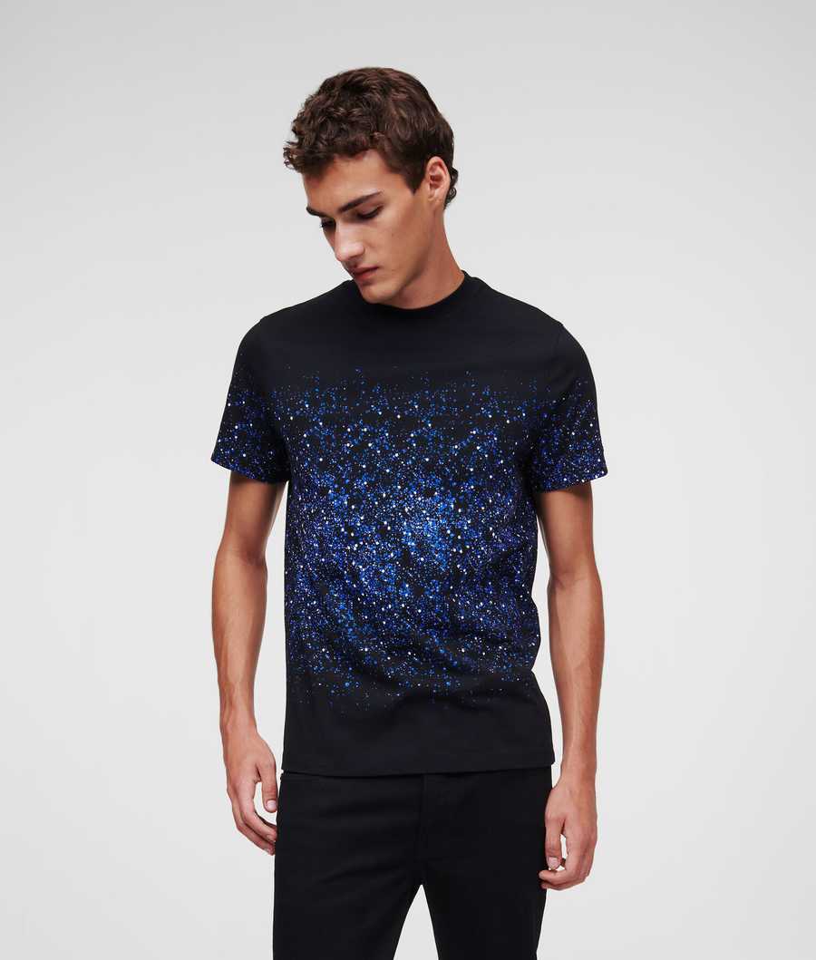 Flower Men's Karl Lagerfeld Karl Galactic T-Shirts | AE504HUOV