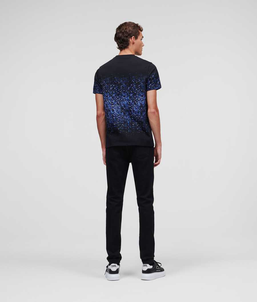 Flower Men's Karl Lagerfeld Karl Galactic T-Shirts | AE504HUOV