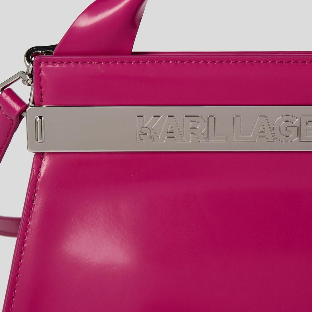 Fuchsia Women's Karl Lagerfeld K/Kross Archive Handbags | AE290BOMI