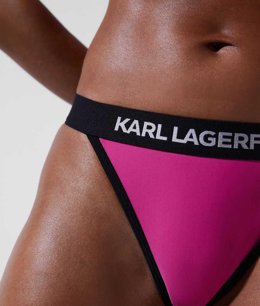 Fuchsia Women's Karl Lagerfeld Karl Logo Beachwear | AE245CZHP