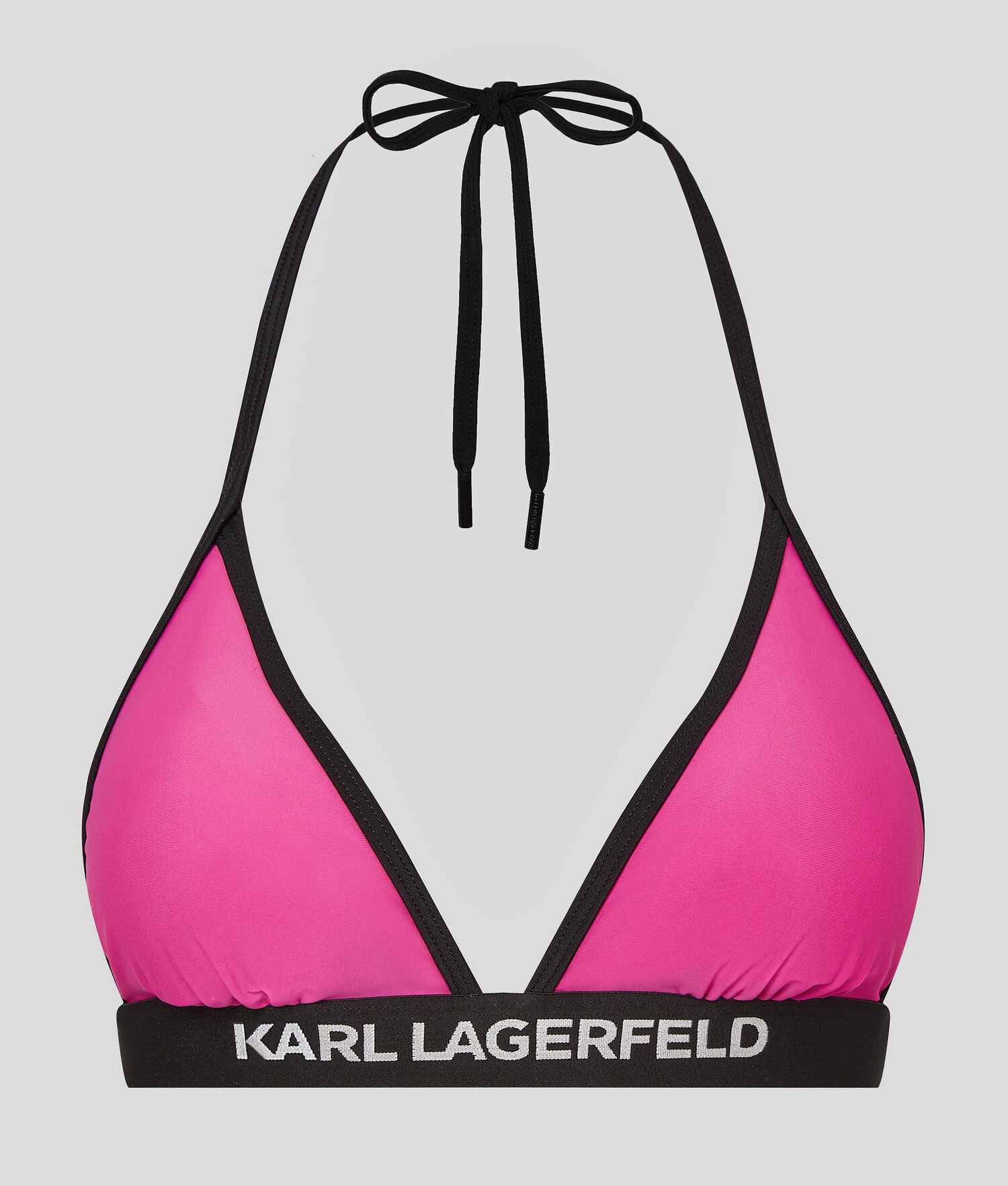 Fuchsia Women's Karl Lagerfeld Karl Logo Triangle Beachwear | AE562PUVG