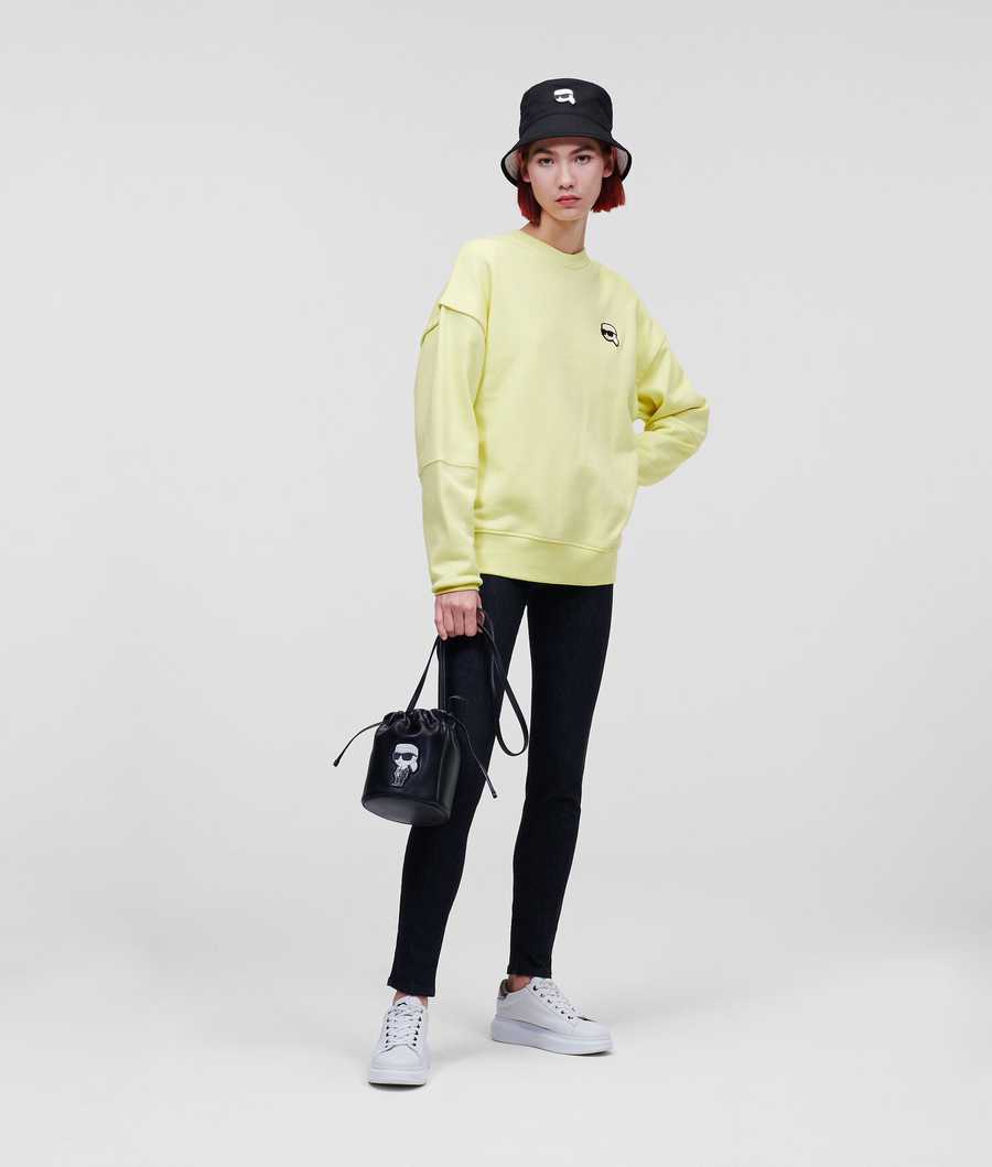 Green Women's Karl Lagerfeld Ikonik 2.0 Relaxed-fit Sweatshirts | AE674NRIY