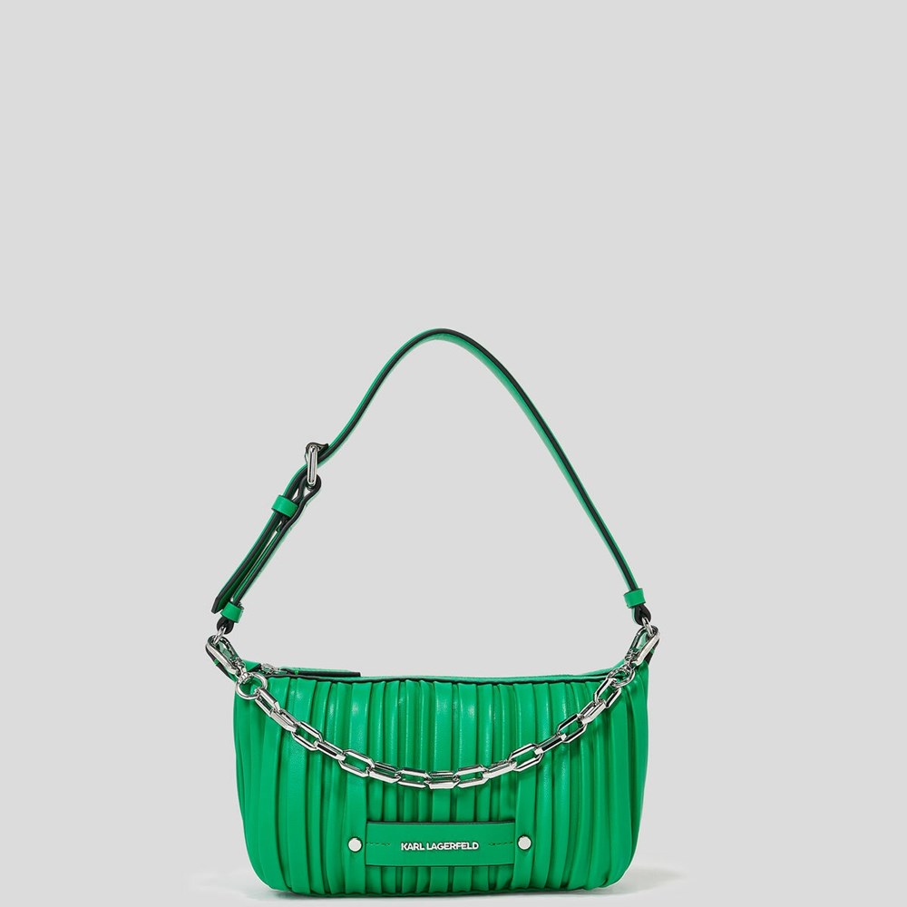 Green Women's Karl Lagerfeld K/Kushion Shoulder Bags | AE382MDYK