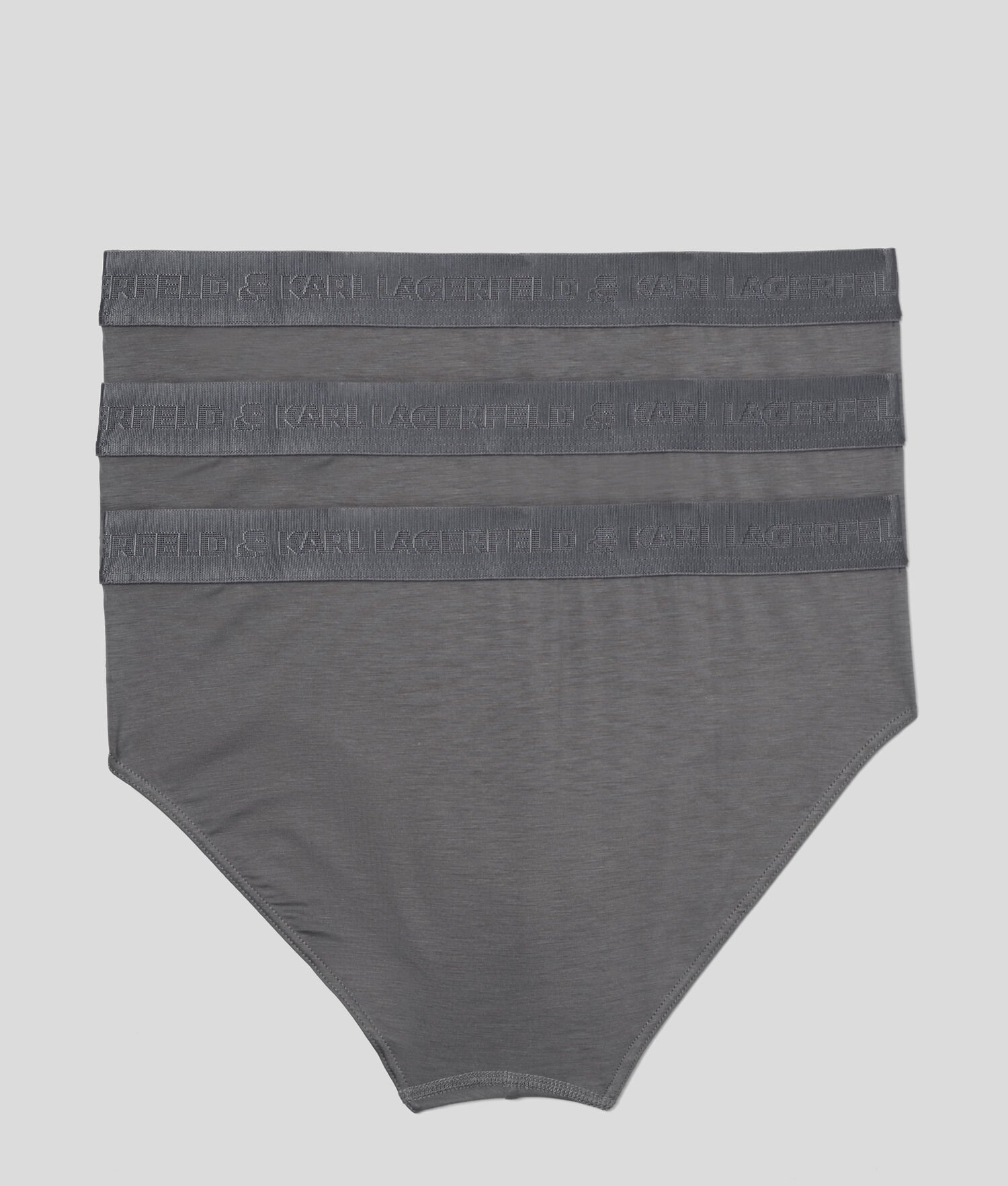 Grey Men's Karl Lagerfeld Premium Karl Logo Brief – 3 Pack Underwear | AE107XKOS