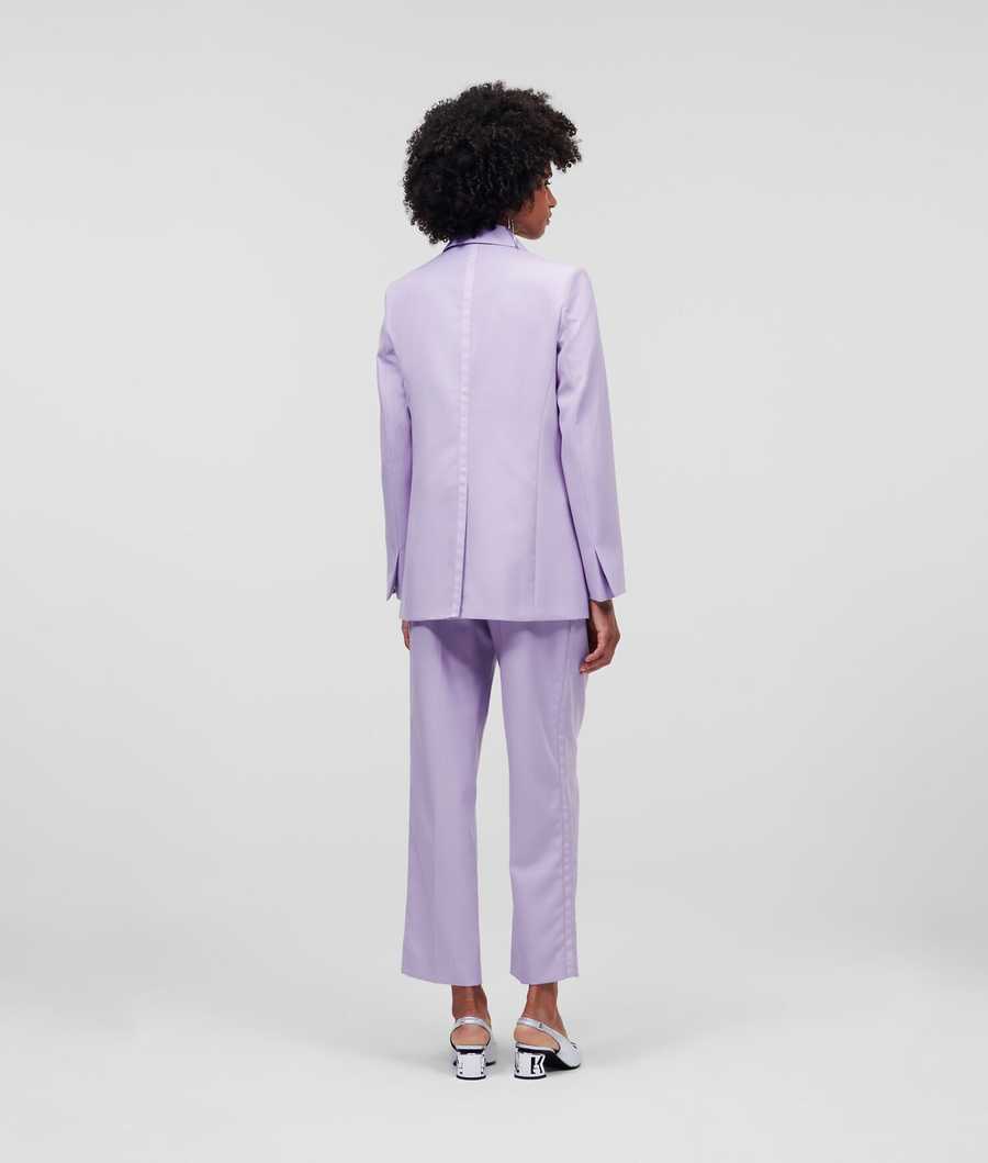 Lavender Women's Karl Lagerfeld Tailored Blazers | AE543KPNA