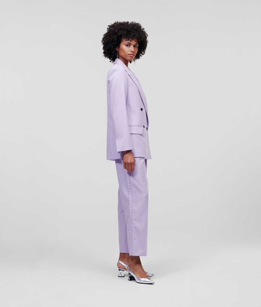 Lavender Women's Karl Lagerfeld Tailored Blazers | AE543KPNA