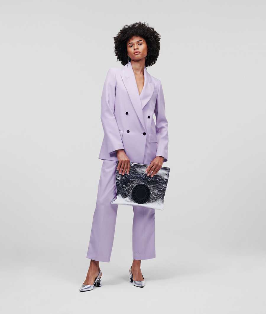 Lavender Women's Karl Lagerfeld Tailored Blazers | AE543KPNA