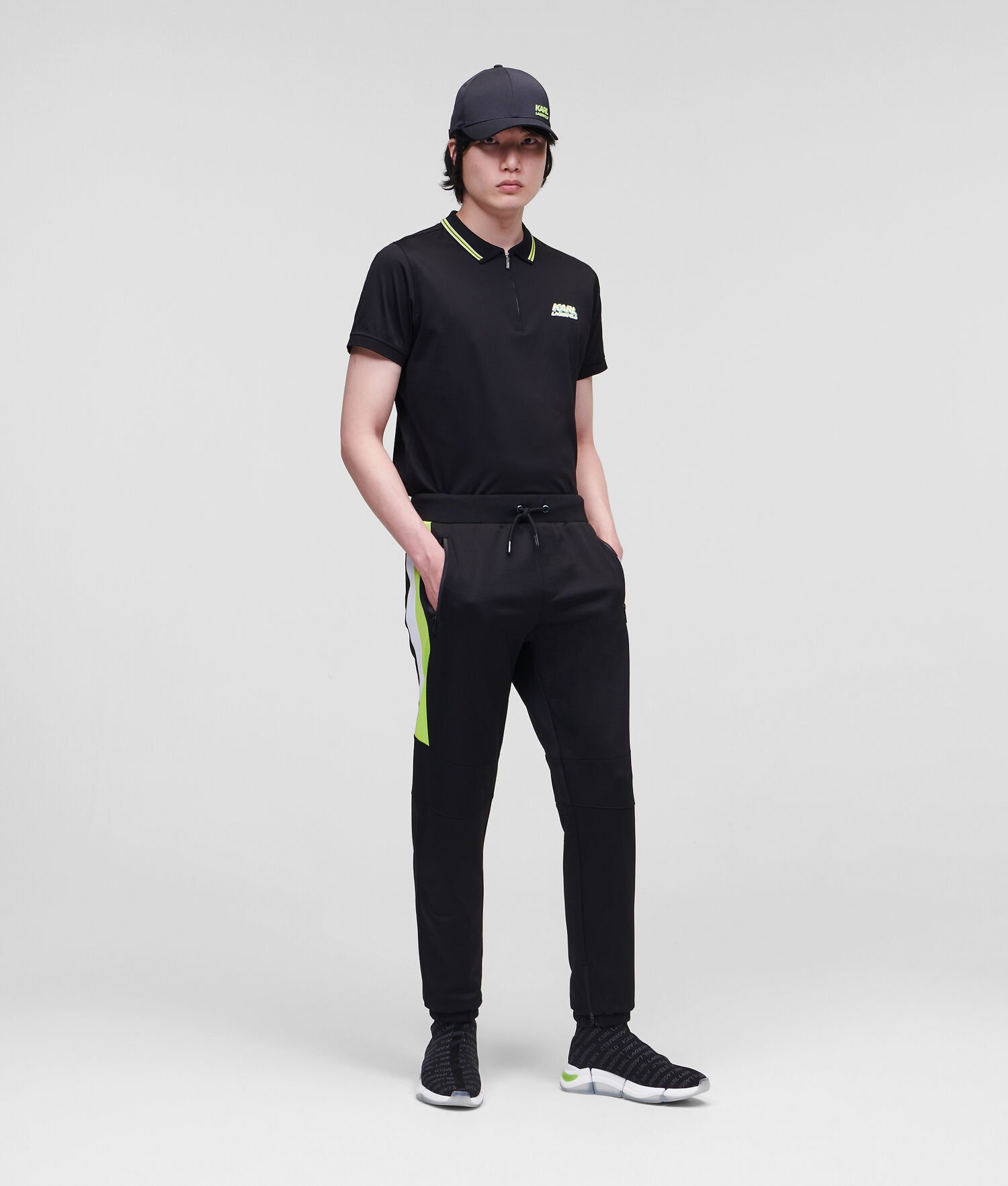 Lemon Men's Karl Lagerfeld Sweat With Stripe Detail Pants | AE326MLXU