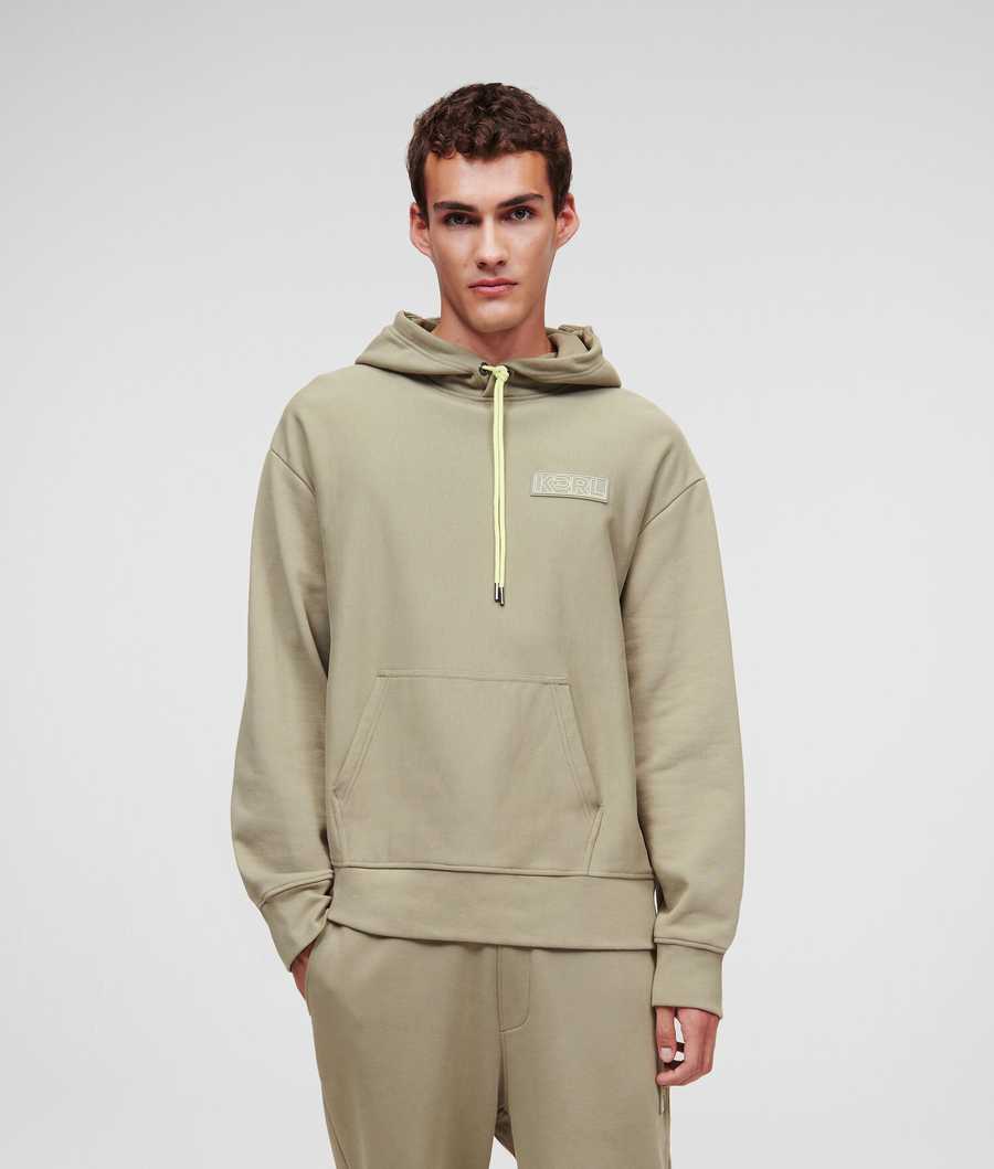 Light Green Men's Karl Lagerfeld Ikonik 2.0 Oversized Sweatshirts | AE970RHQC