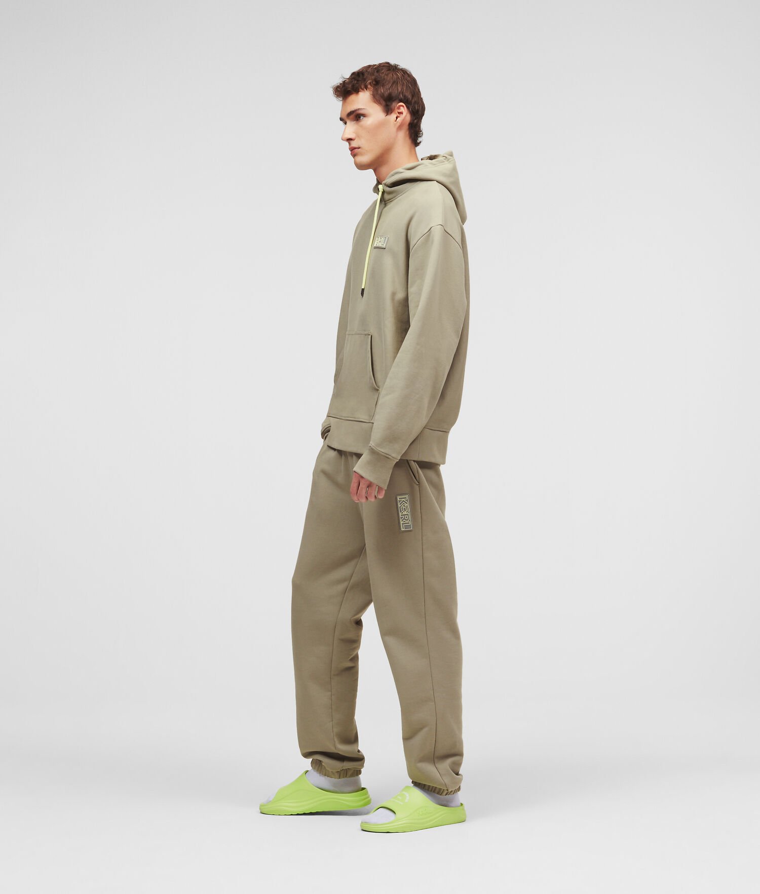 Light Green Men's Karl Lagerfeld Ikonik 2.0 Oversized Sweatshirts | AE970RHQC